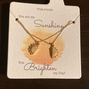 Maurice’s necklace “You are my sunshine, you brighten my day!”